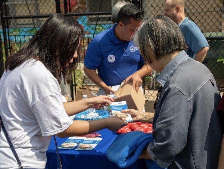 Teresa with participant