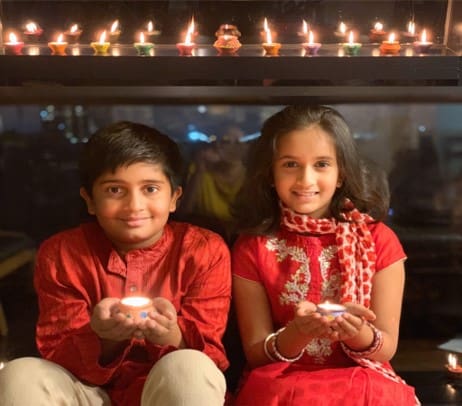 Manisha Vijayaraghavan (Maya and Mahir celebrating Diwali 2019)