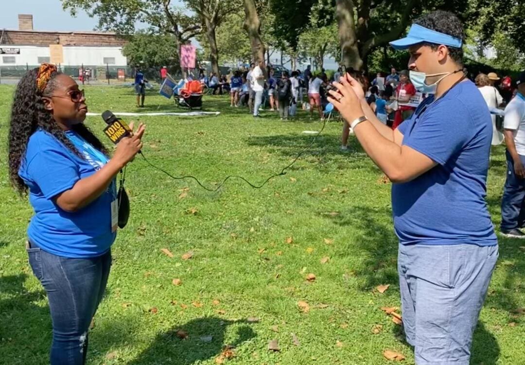 Heroes Ruthlyn Marrett RN with 1010 WINS