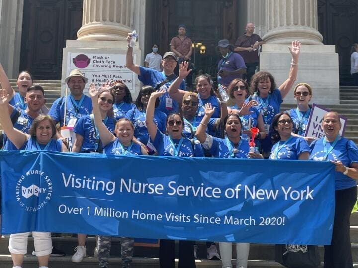 Heroes on Steps of City Hall