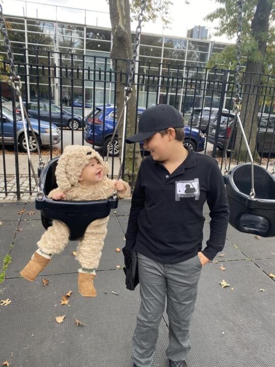 Jacqueline Guilfoyle (grandsons Xavi and Ezra)