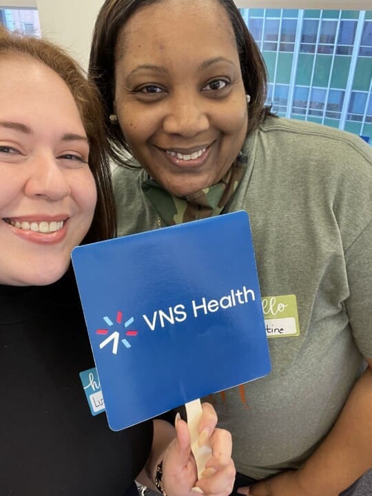 Luz Alvira and Christine Odom