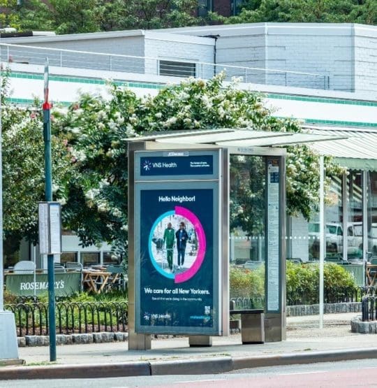 VNS Health Bus Shelter.Mnhttn 1stAve-E20th.English.Aug 2022