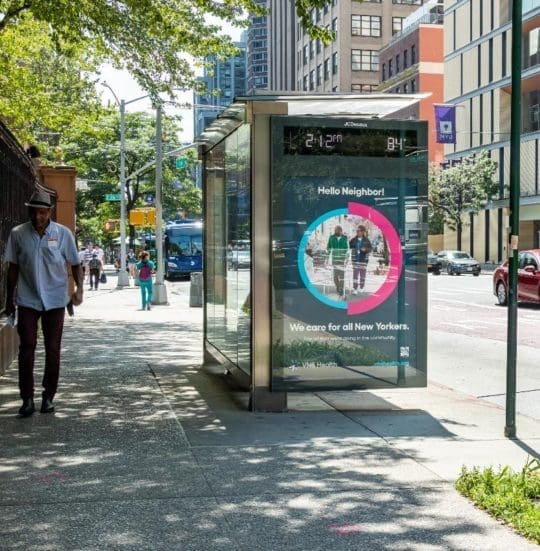 VNS Health Bus Shelter.Mnhttn 1stAve-E26th.English.Aug 2022