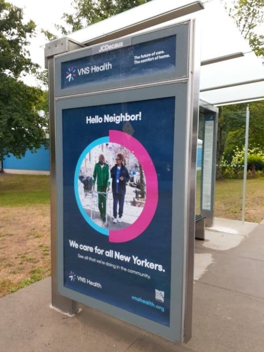 VNS Health Bus Shelters.Staten Island.English.Aug 2022