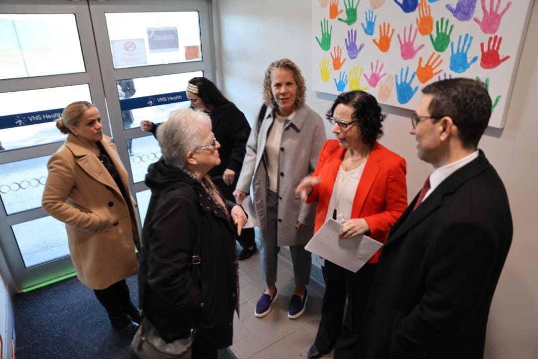 Jess Fear, David Rosales, Dr. Cunningham, Dr. Ann Marie Sullivan + foyer of Friends