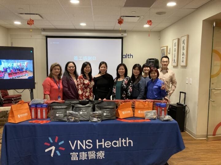 Raffle gifts and staff