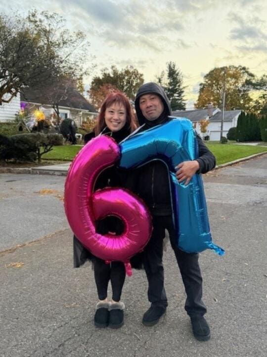 Elsa Lam and husband