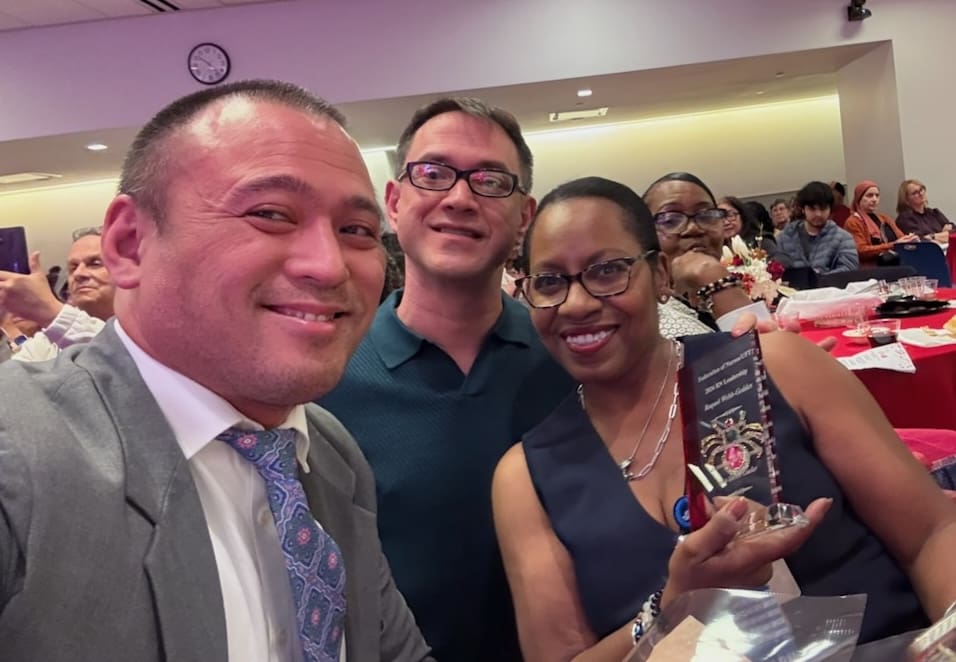 Kaiser Mojica UFT Homecare Nurse of the Year - Jason Bauer RN Advocate and Raquel Webb-Geddes UFT Outstanding Leadership 5.14.26